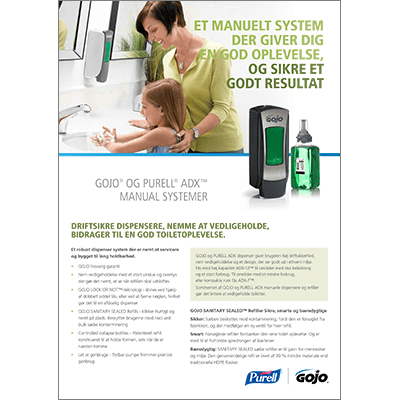 GOJO® og PURELL® ADX™ Manual Systemer
