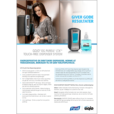 GOJO® og PURELL® LTX™ Touch Free dispenser system