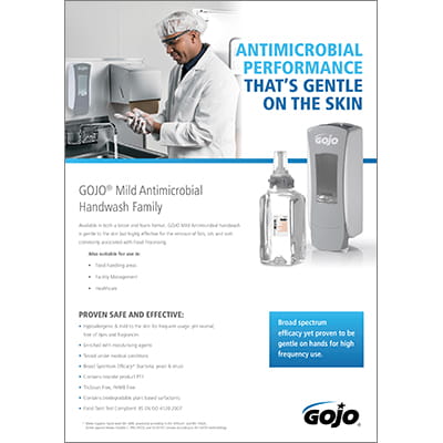 GOJO® Mild Antimicrobial Handwash - LIT-MIC-SS-UK