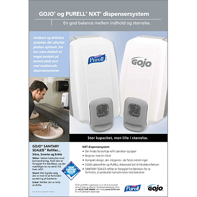 GOJO® og PURELL® NXT™ dispensersystem