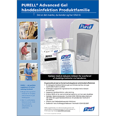 PURELL® Advanced Gel hånddesinfektion Produktfamilie