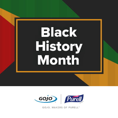 Graphic that reads: "Black History Month"