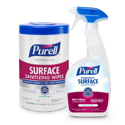 GOJO 9341-06 PURELL Foodservice Surface Sanitizing Wipes