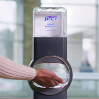 PURELL Hand Sanitizer in use
