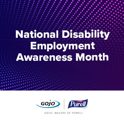 Graphic reading "National Disability Employment Awareness Month"