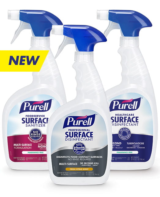 NEW PURELL™ Surface Disinfectants & Sanitizers