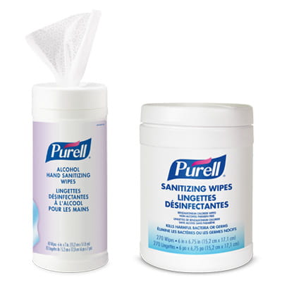 PURELL Sanitizer Wipes Group